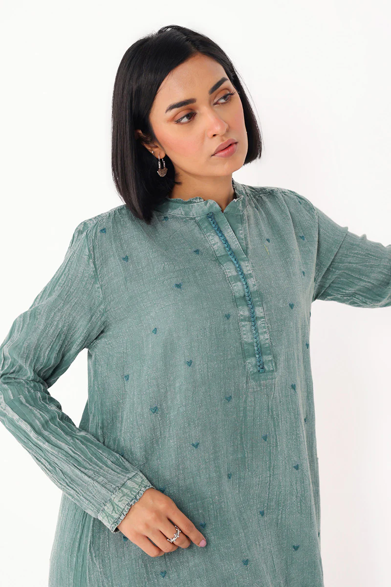 Dare To Heart Denim Duo-Set - Image 2