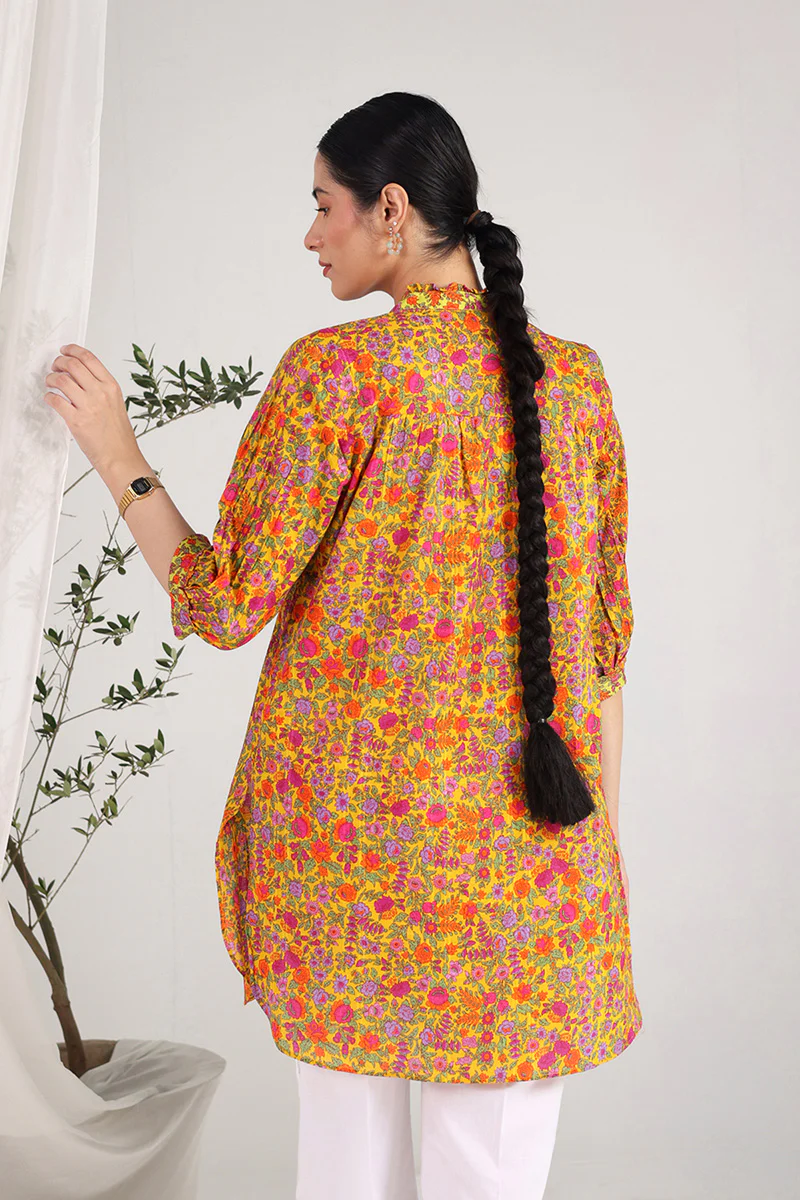Painted Dreams Floret Flair Kurta - Image 4