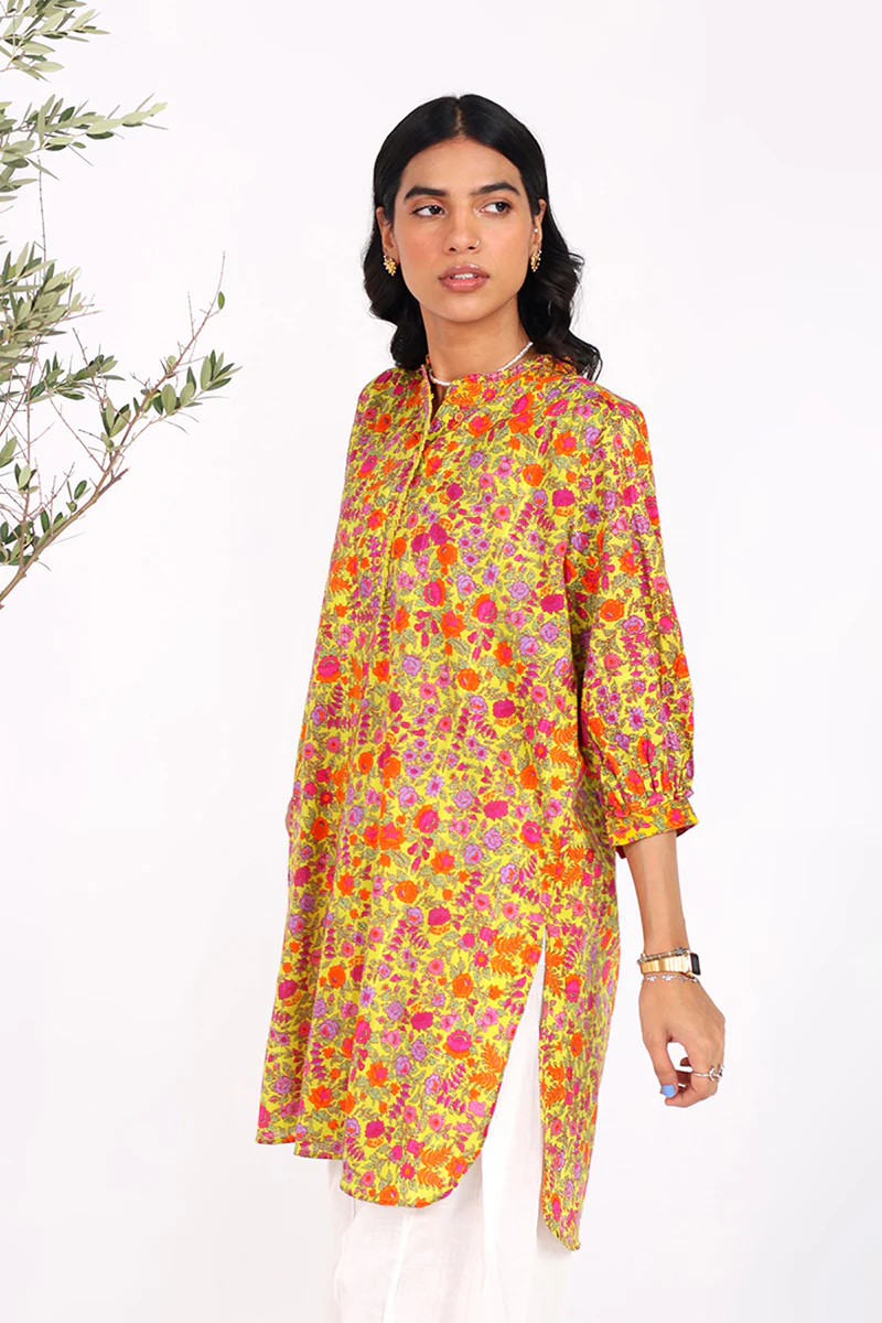 Painted Dreams Floret Flair Kurta - Image 6