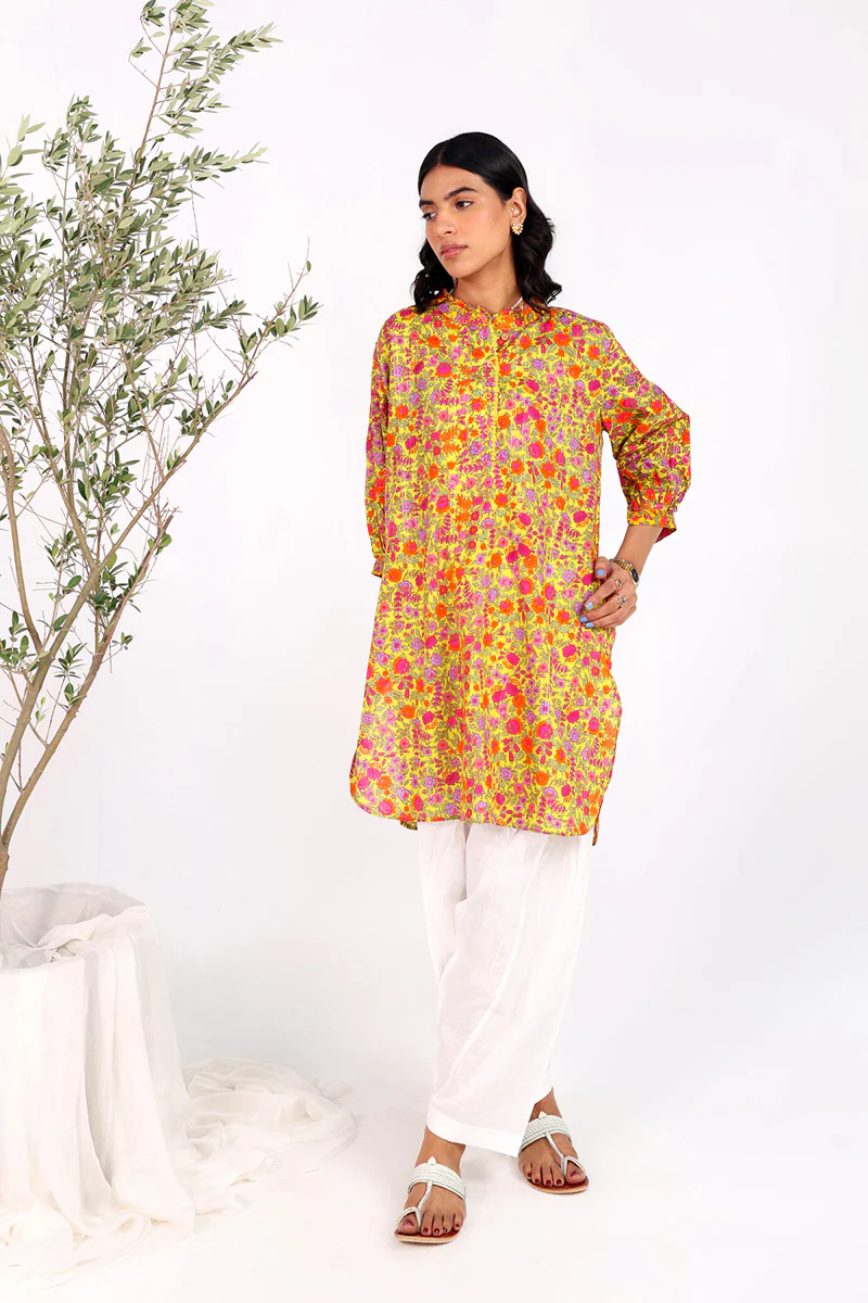 Painted Dreams Floret Flair Kurta - Image 8