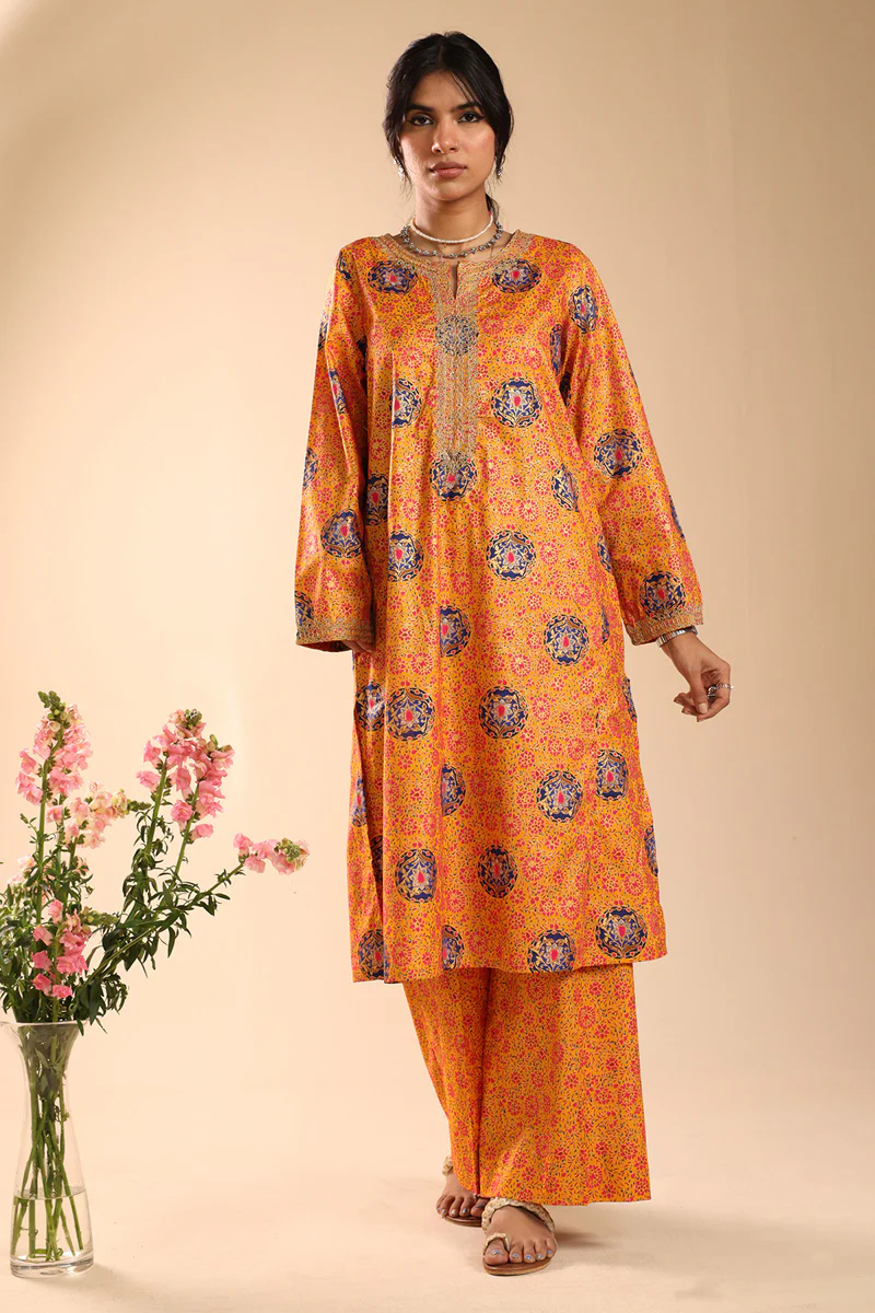 Golden Tapestry Polki Set - Image 4