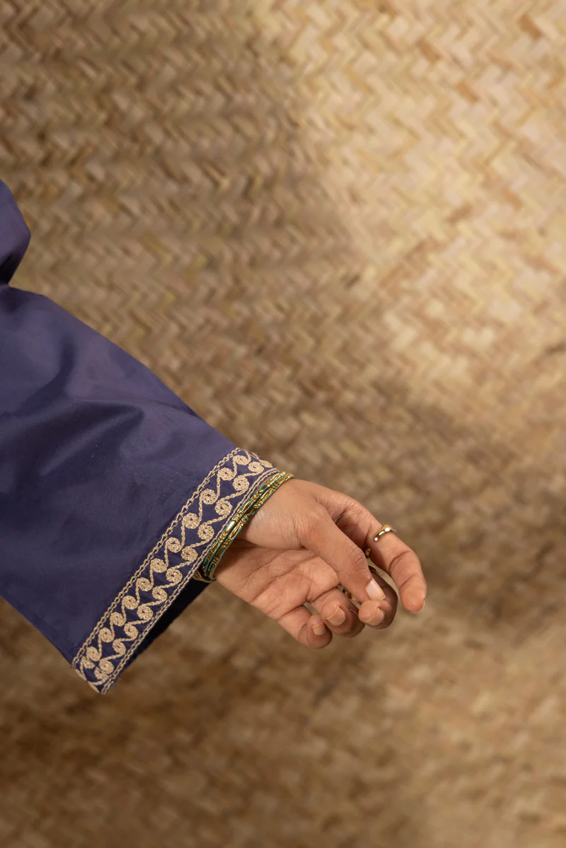 Midnight Embroidered Kurti - Image 5