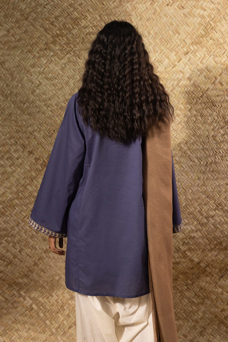 Midnight Embroidered Kurti - Image 6