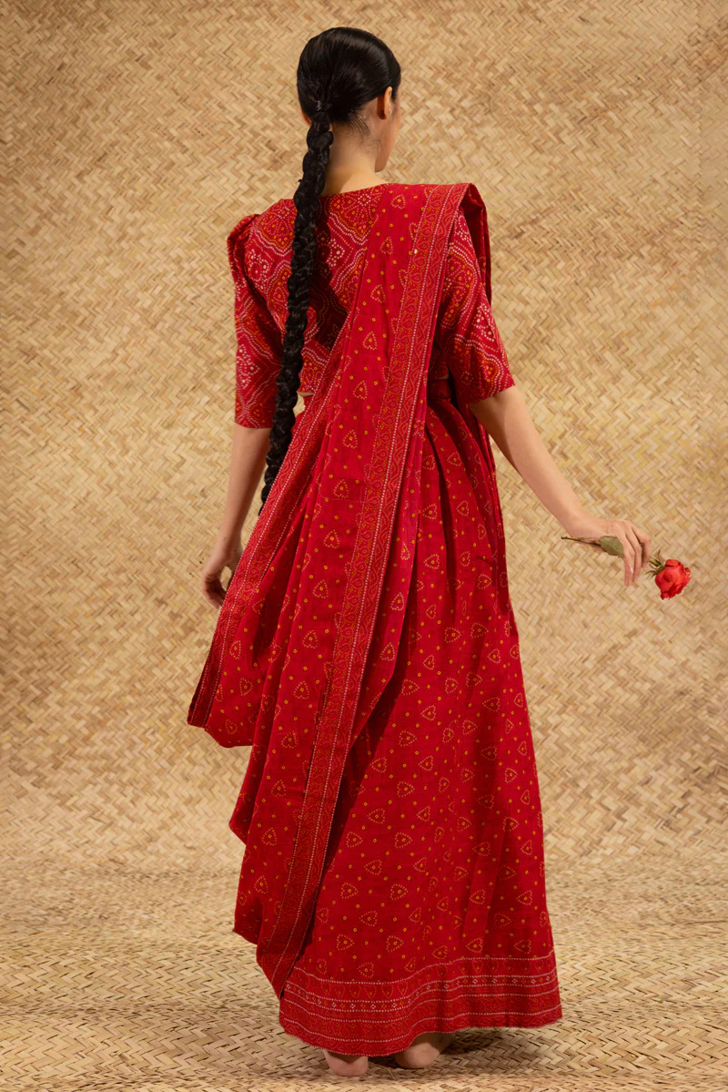 Chunari Drape Saree - Image 4