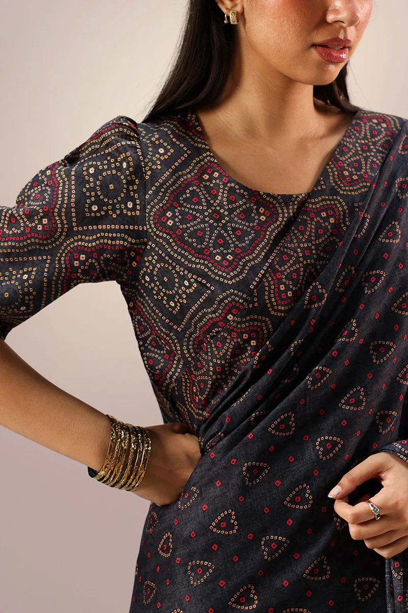 Chunari Drape Saree - Image 9