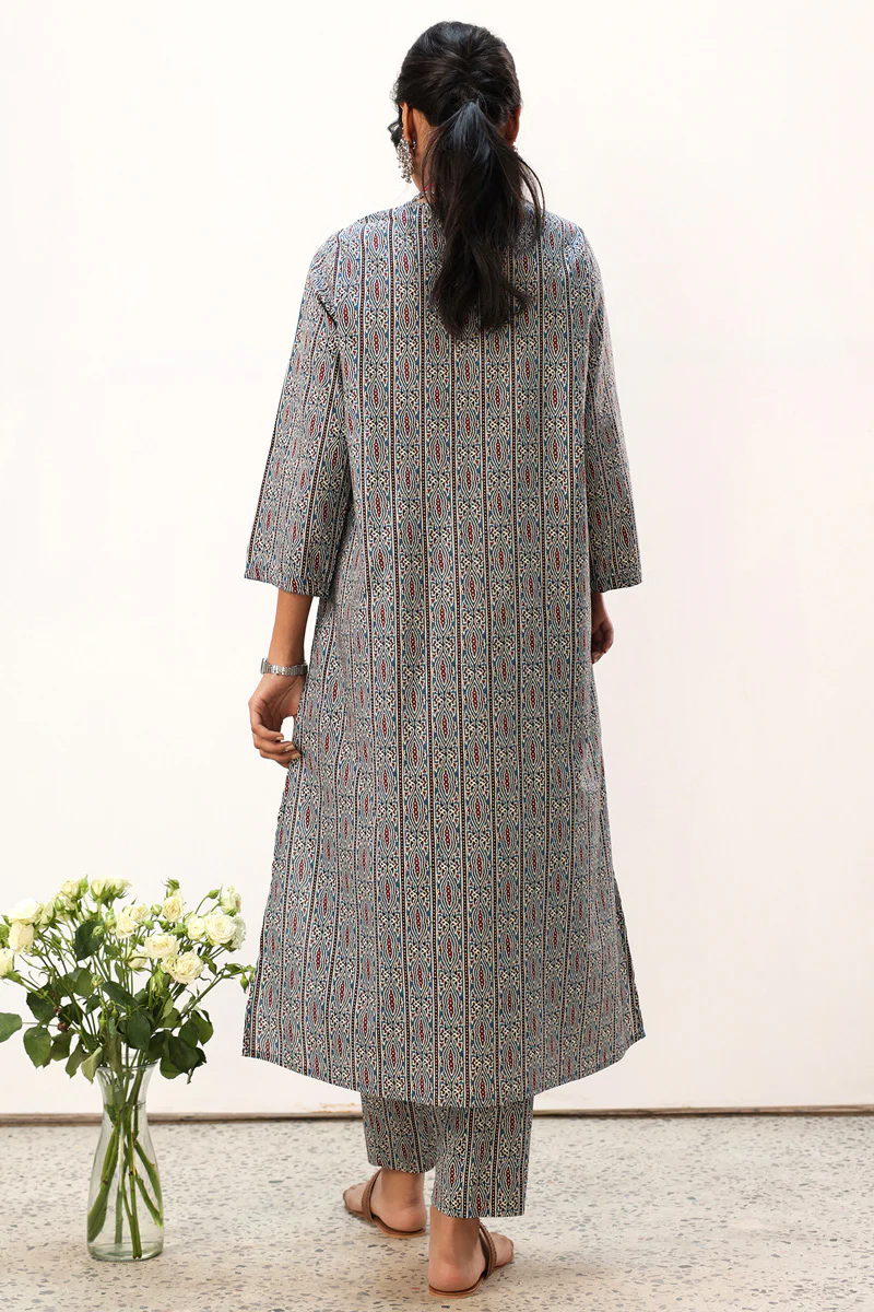 Printed Ajrak Set - Image 3