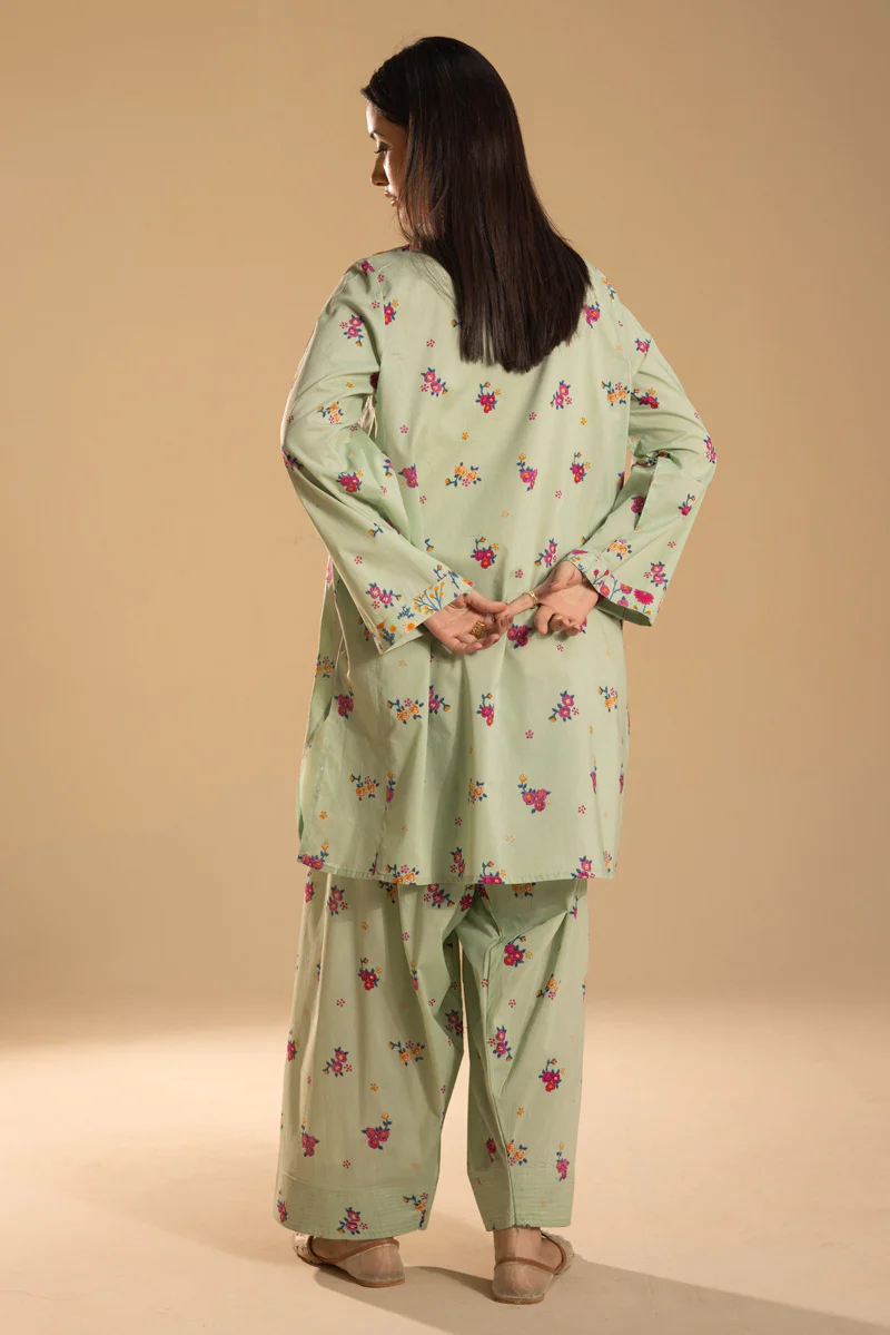Printed Floral Farshi Set - Image 8