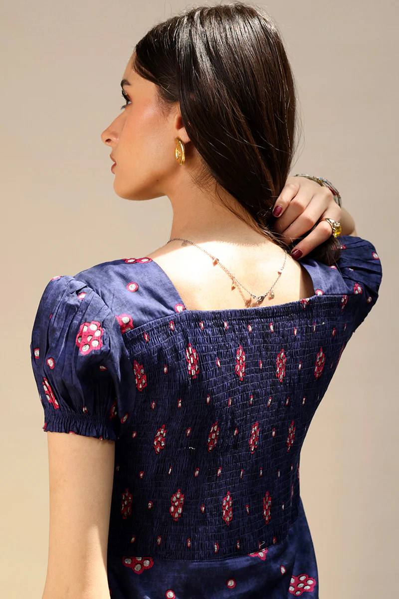 Sheehsakari Smocked Dress - Image 13