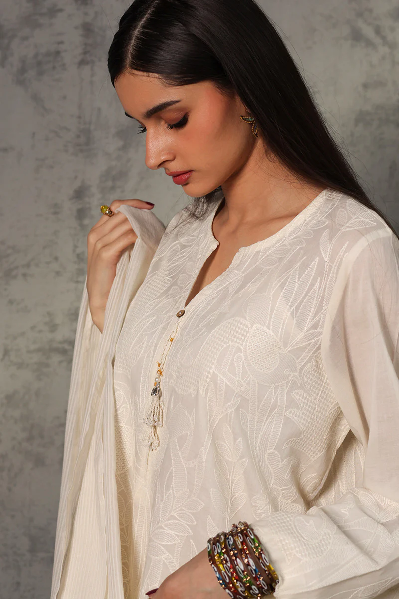 Self Embroidered Jungle Suit - Image 6