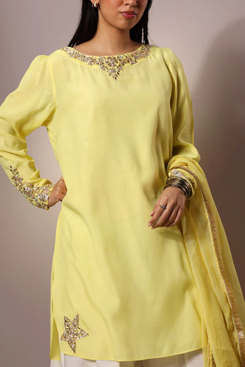 Gota Kari 3-Piece Sharara Set - Image 2