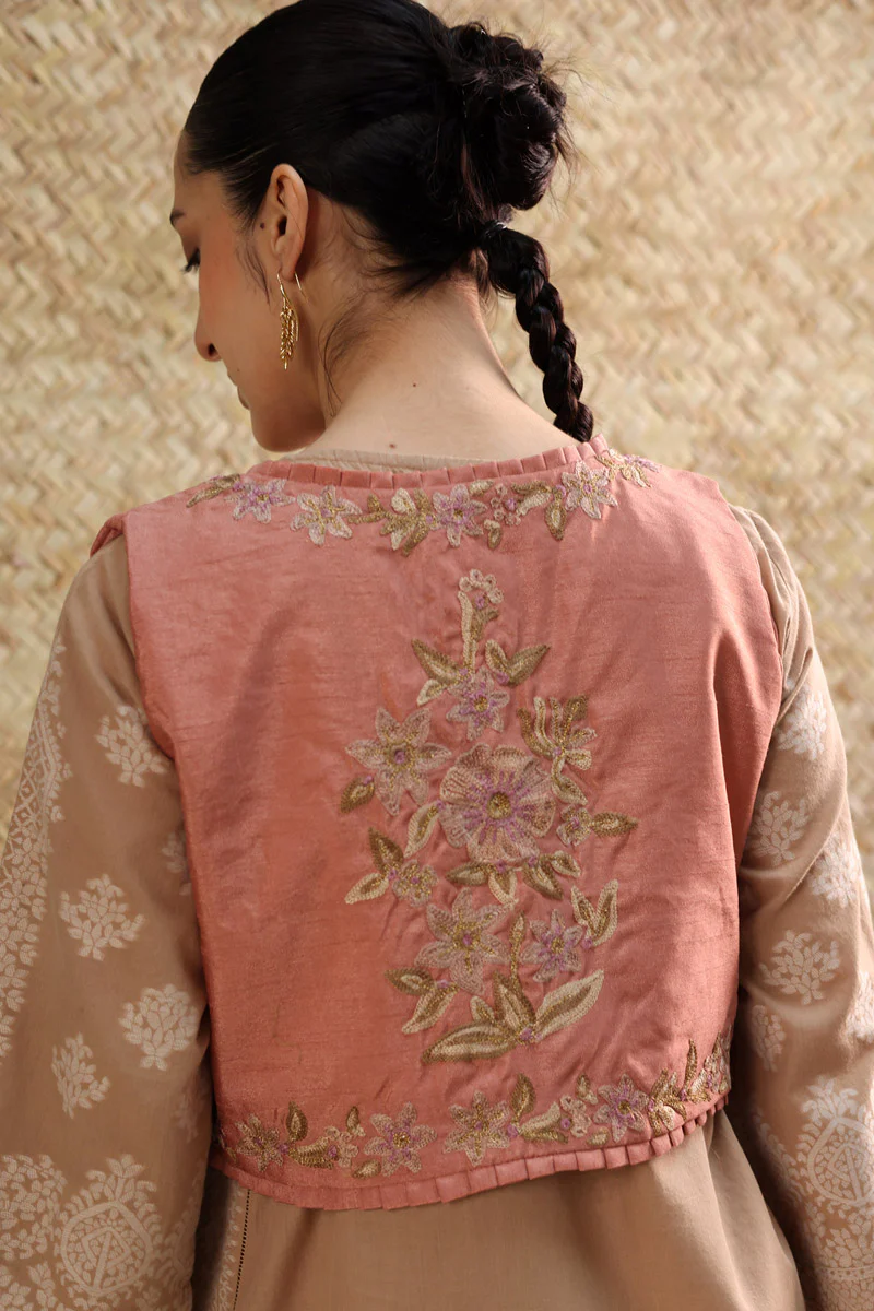 Batik Dori Embroidered Koti - Image 3