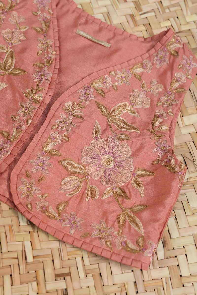 Batik Dori Embroidered Koti - Image 5