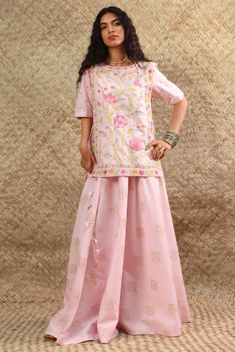 Hand-Crafted Mughal Skirt Set - Image 3