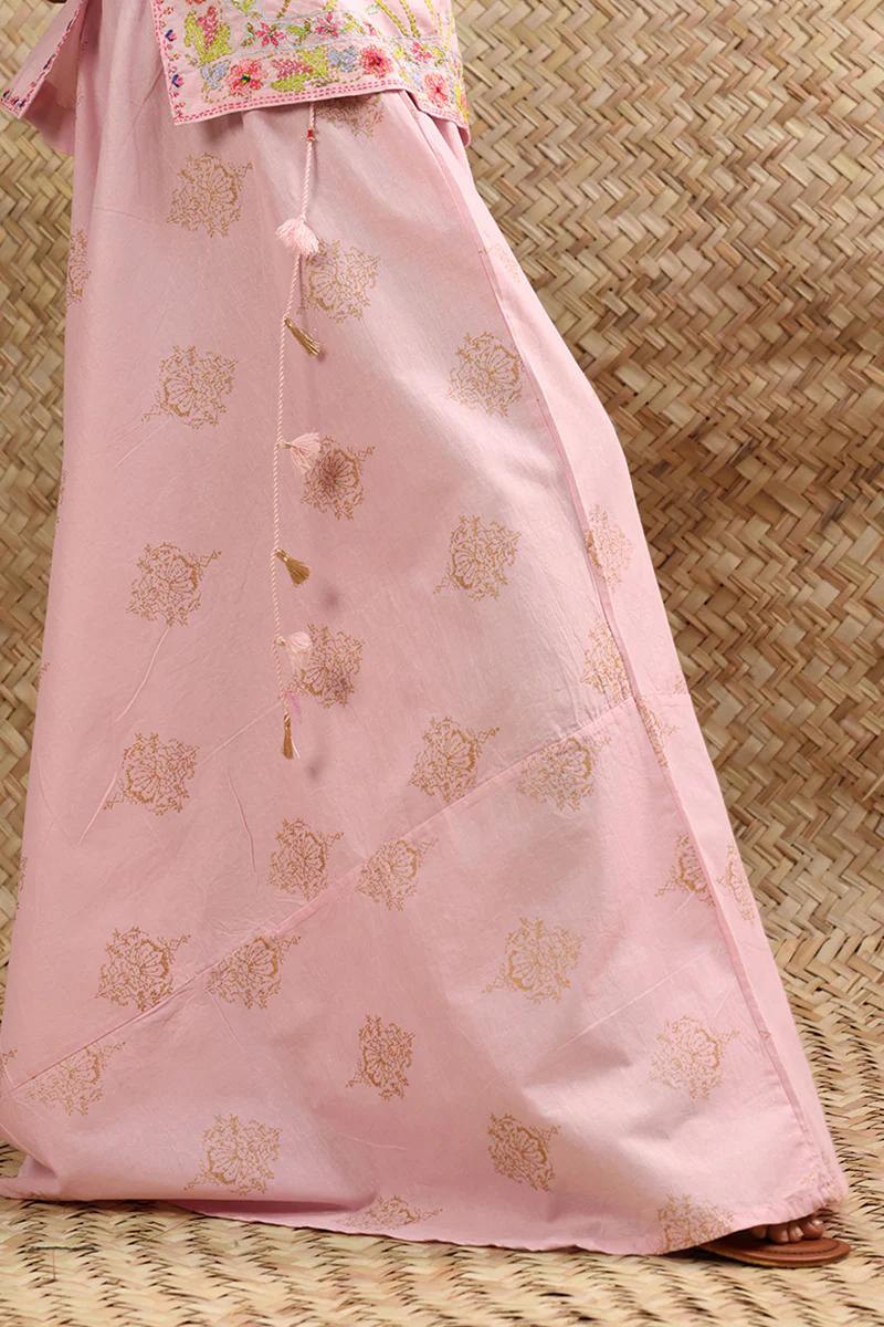 Hand-Crafted Mughal Skirt Set - Image 5