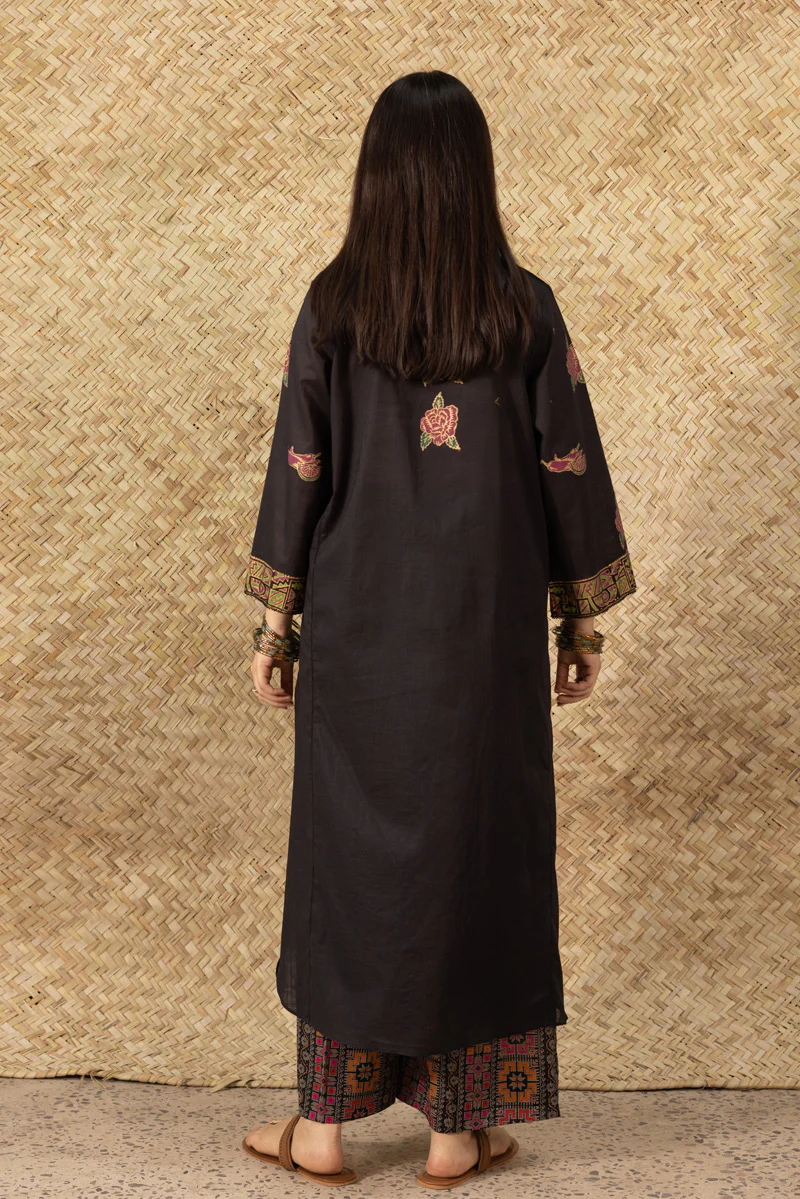 Hand-Printed Rose Shirt - Image 10