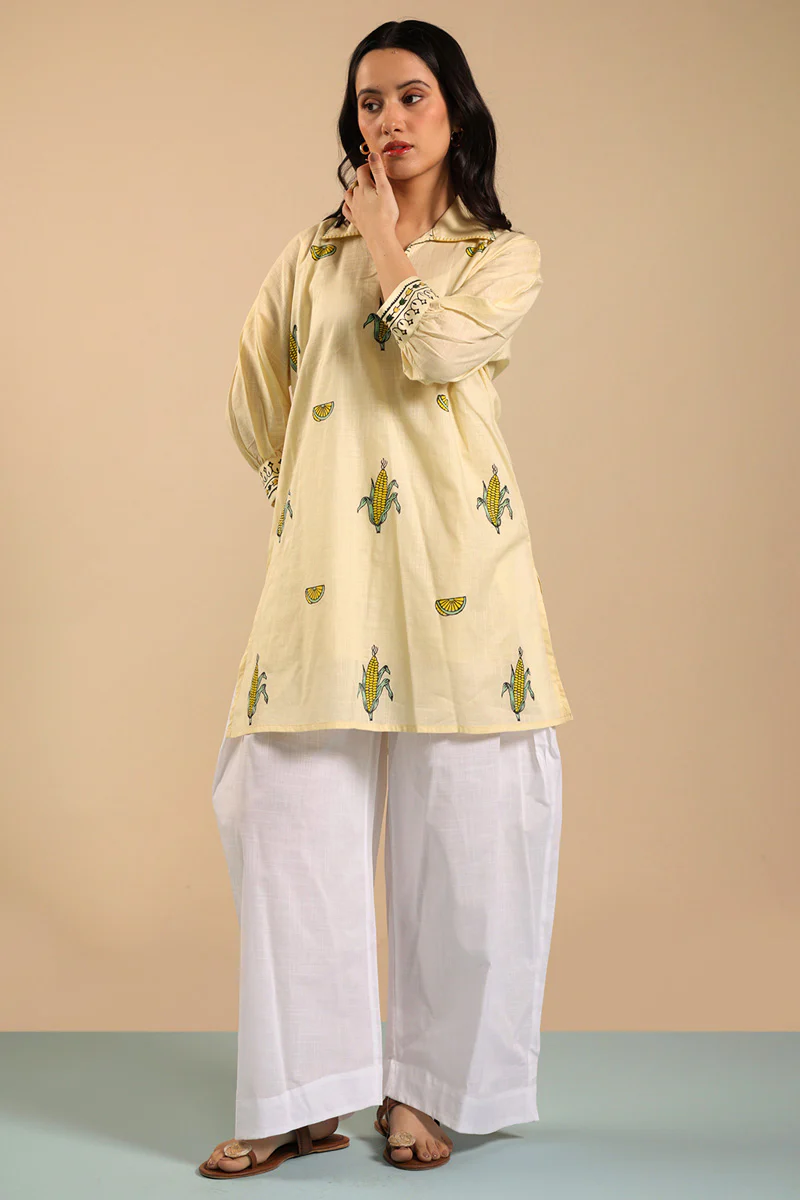 Hand-Block Printed Corn Set - Image 8