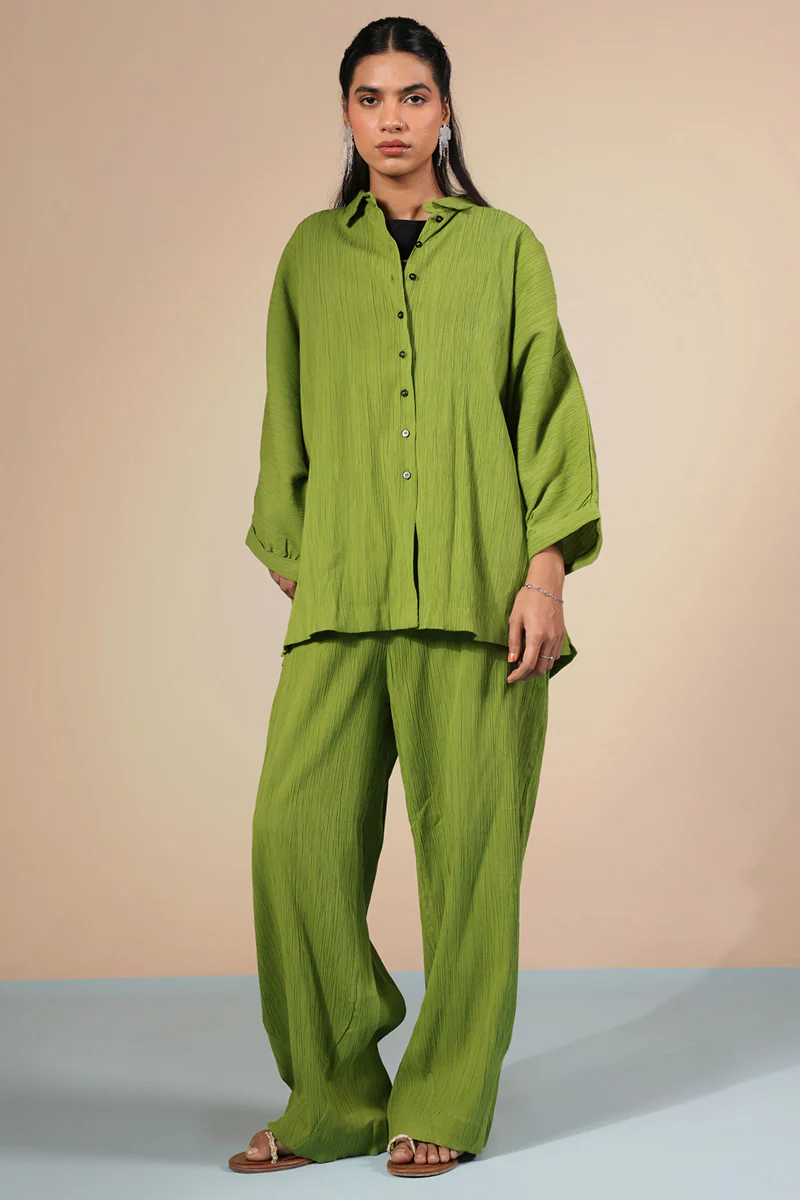 Soft Line Crinkle Co-ord Set - Image 4