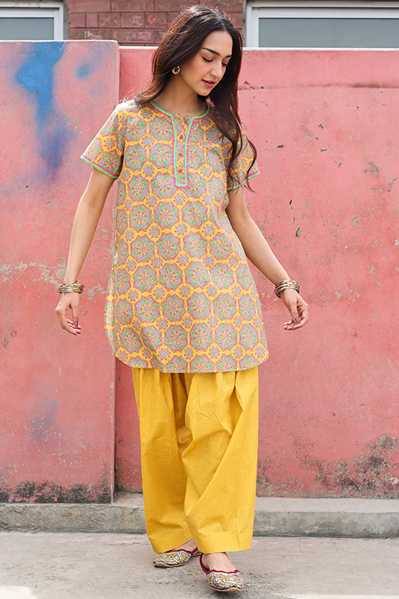 Neon Flora Shalwar Set - Image 3