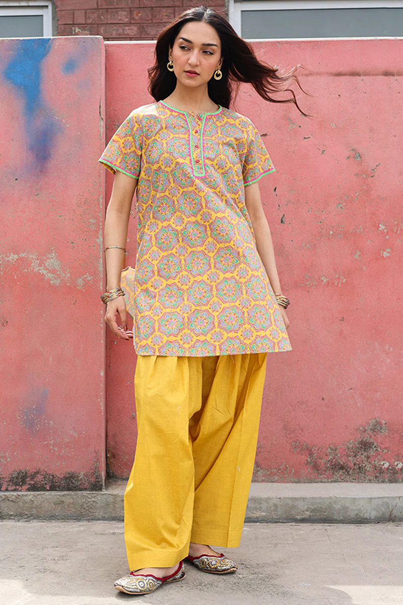 Neon Flora Shalwar Set - Image 4