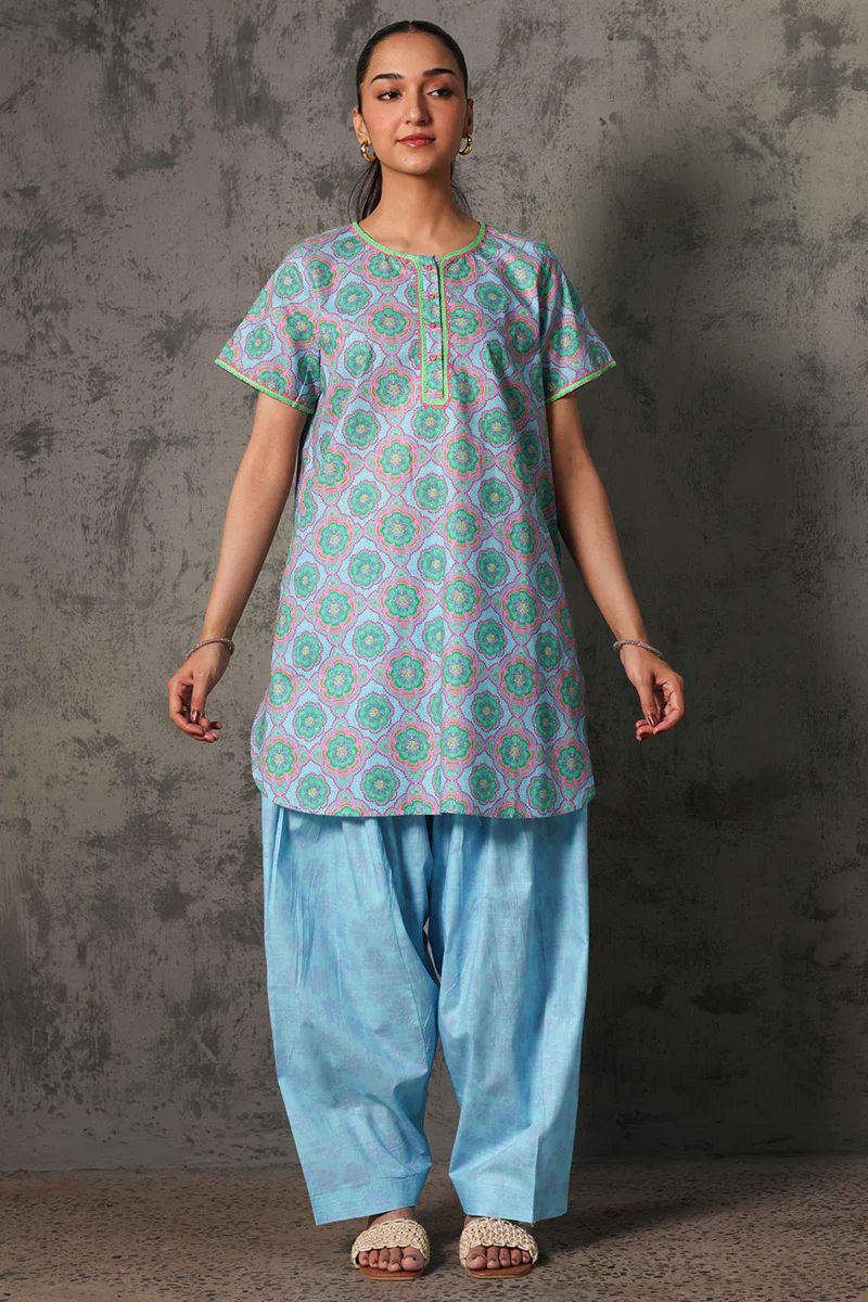 Neon Flora Shalwar Set - Image 8