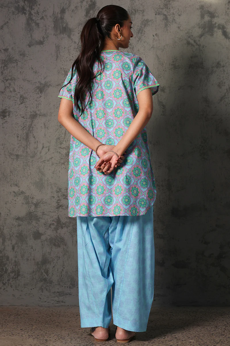 Neon Flora Shalwar Set - Image 9