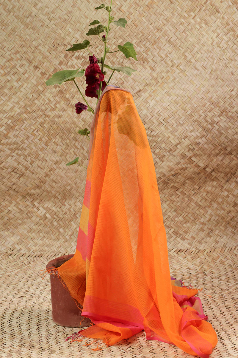 Blush Grid Dupatta - Image 3