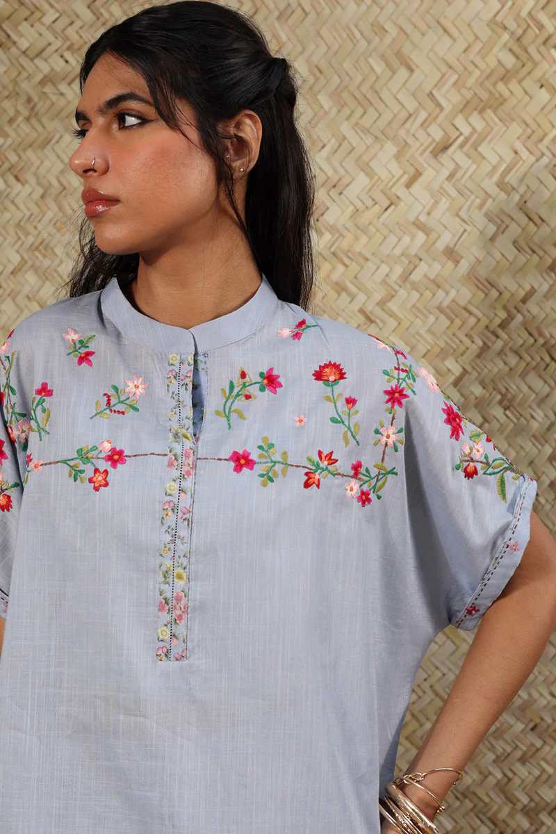 Blush Field Embroidered Set - Image 7