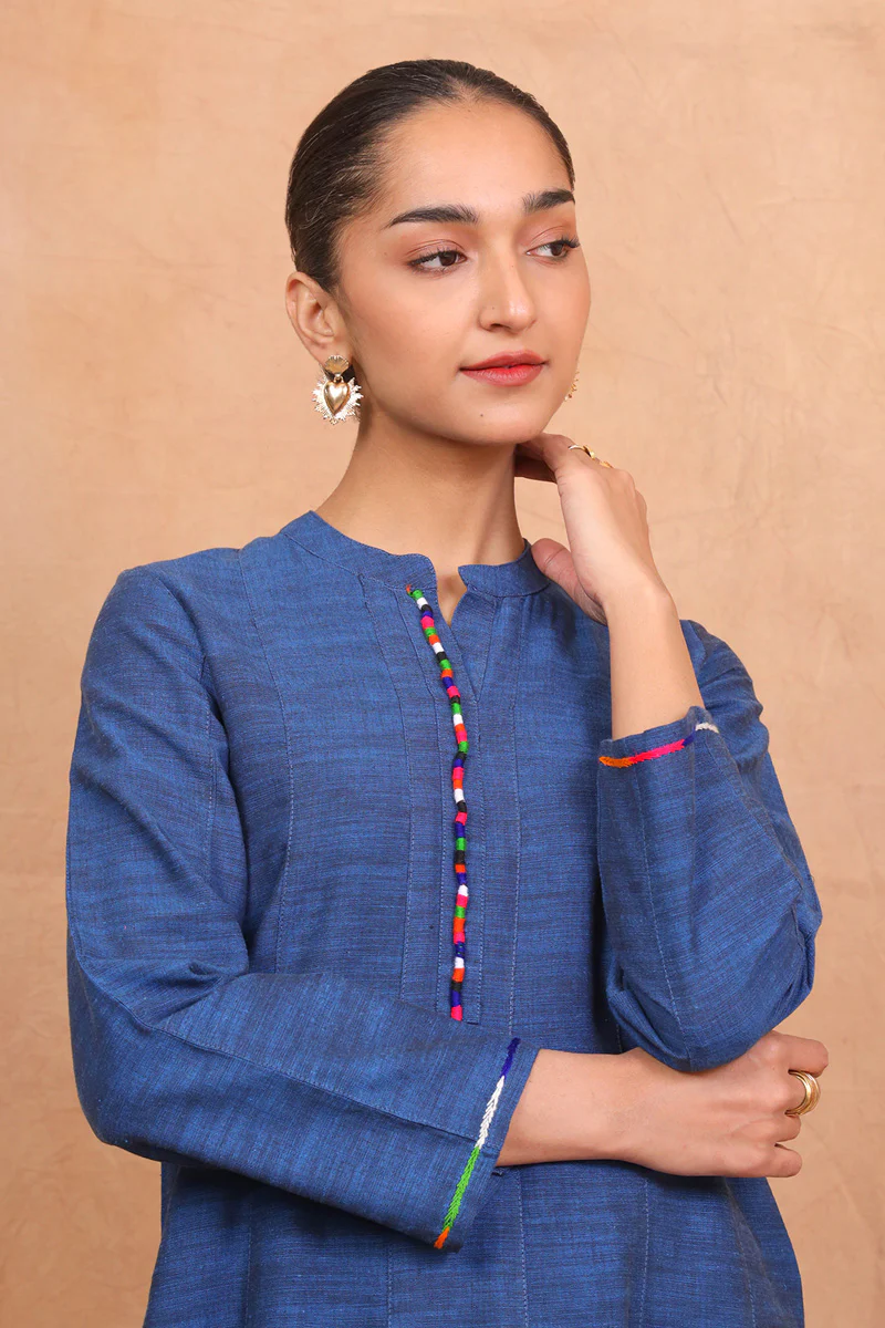 Whimsical Diaries Kurta Blue - Image 2