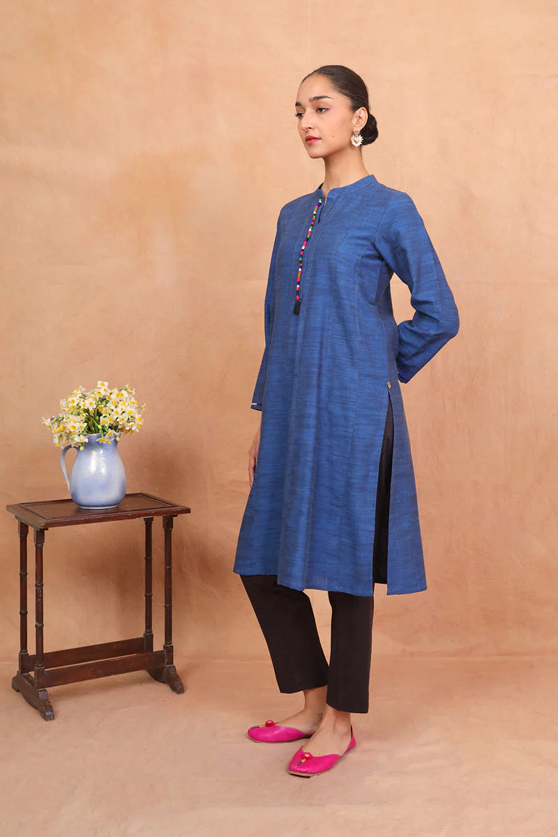Whimsical Diaries Kurta Blue - Image 3