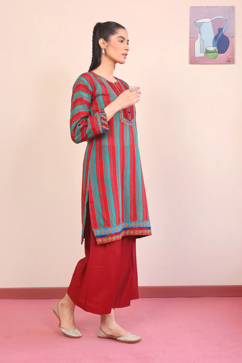 Morocon Kaftaan Striped 2-Piece Set - Image 3