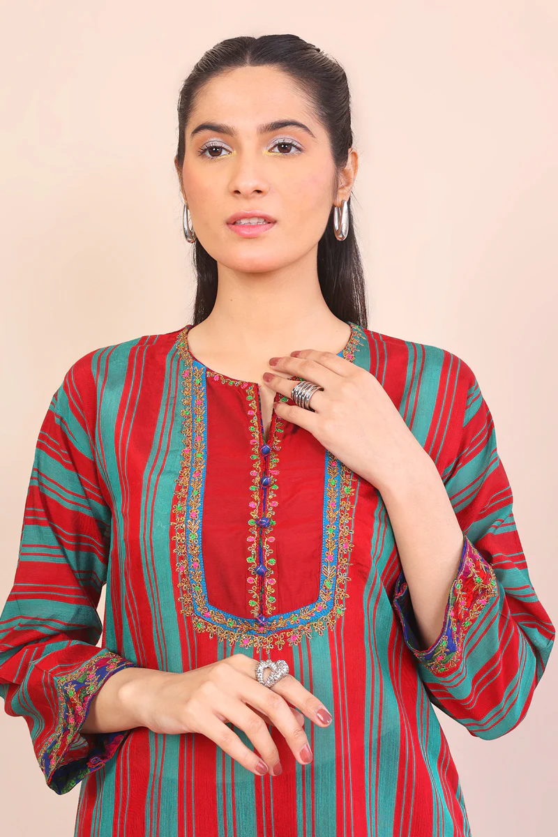 Morocon Kaftaan Striped 2-Piece Set - Image 4
