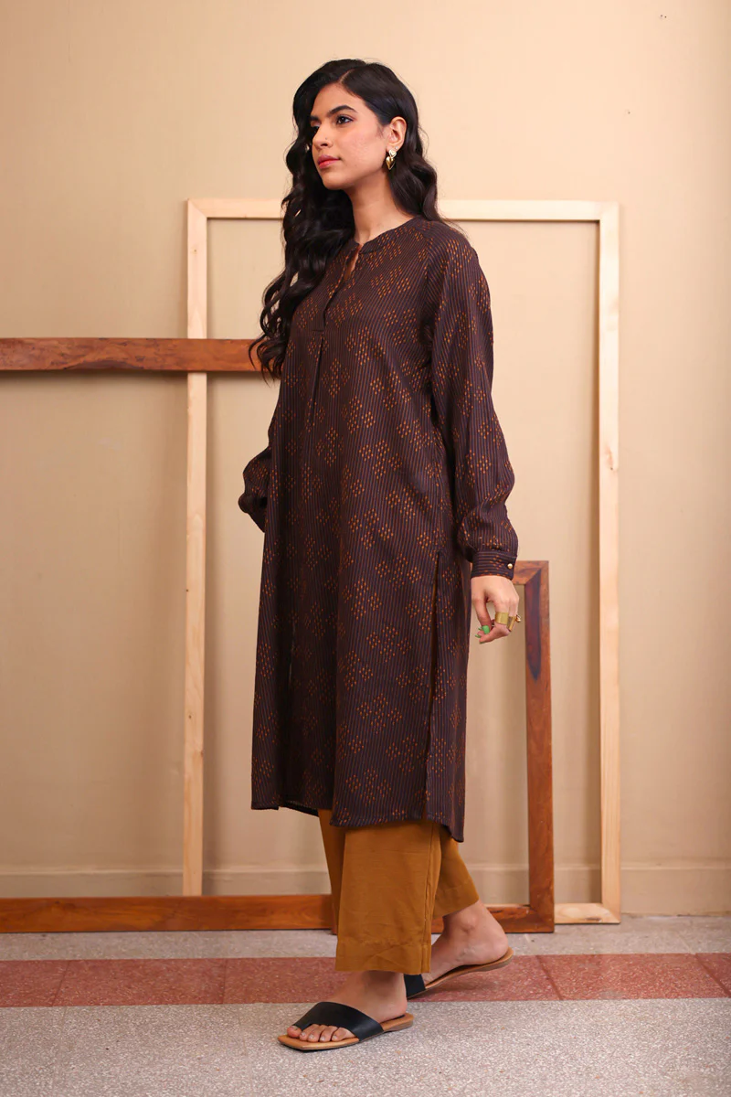 Trellis Printed Kurta - Image 3