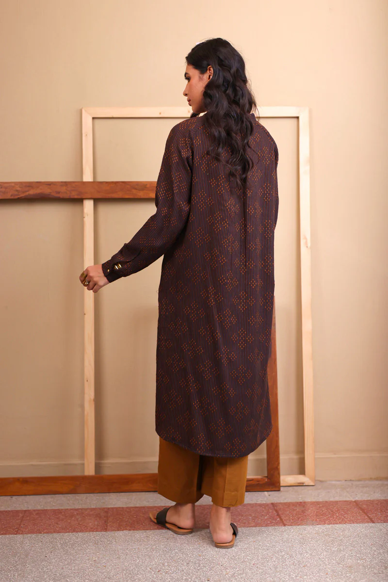 Trellis Printed Kurta - Image 4