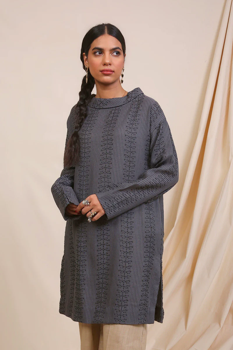Trellis Cowl Shirt - Image 4