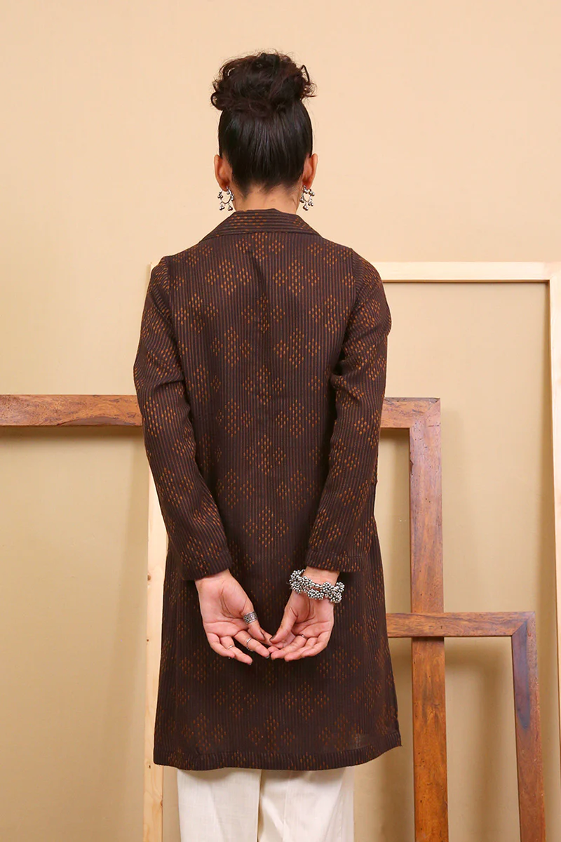 Trellis Collared Kurta - Image 5