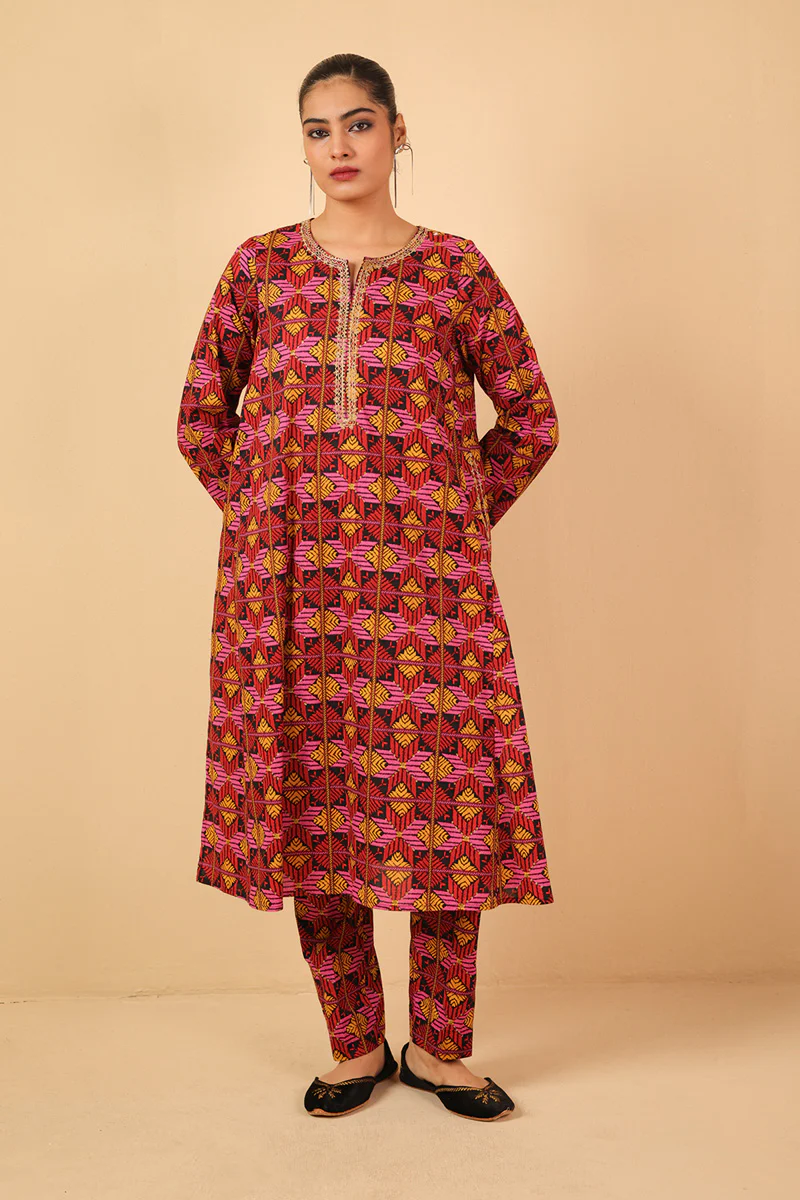Embroidered Gulkari 2 Piece - Image 10