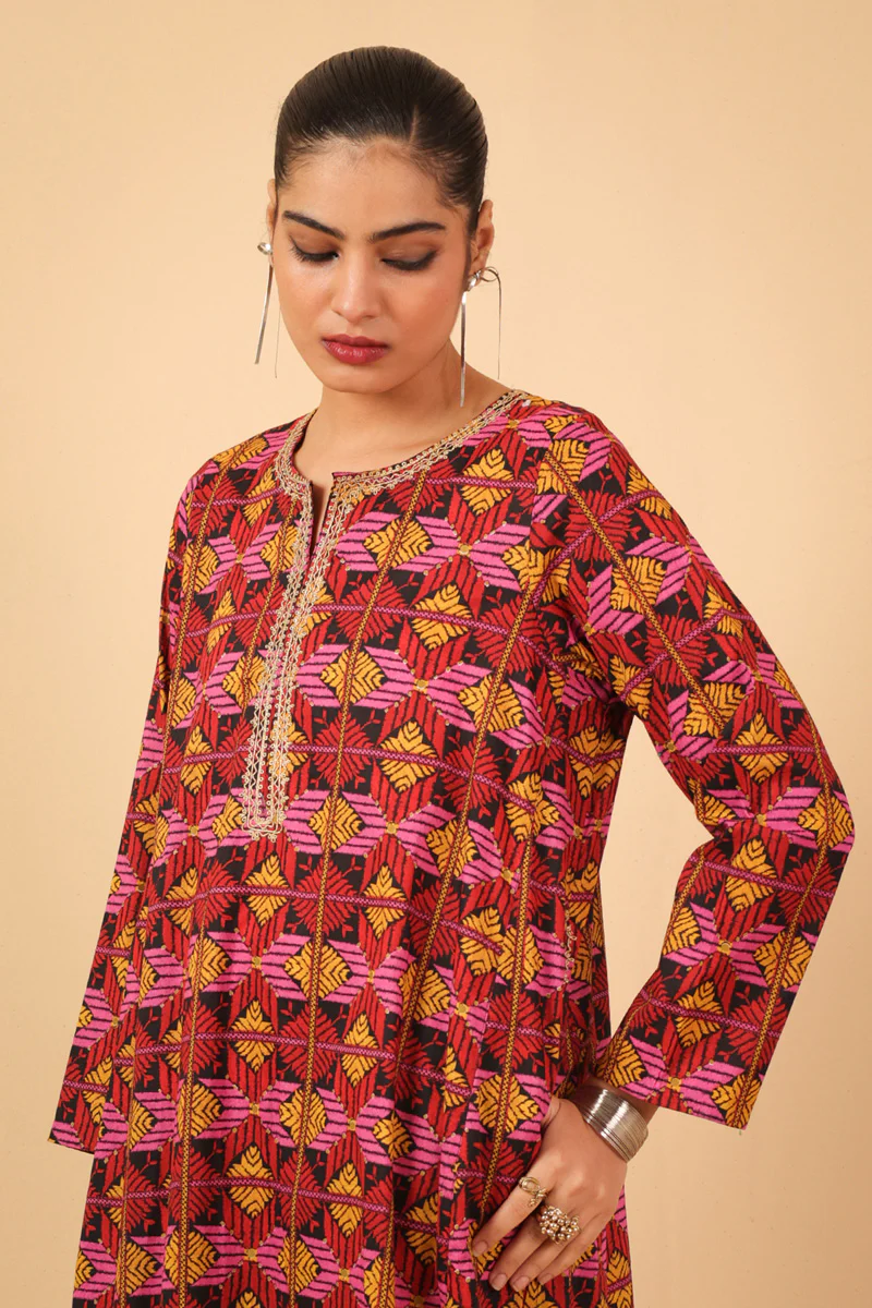 Embroidered Gulkari 2 Piece - Image 11