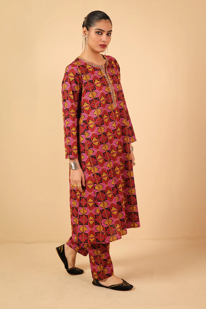 Embroidered Gulkari 2 Piece - Image 12