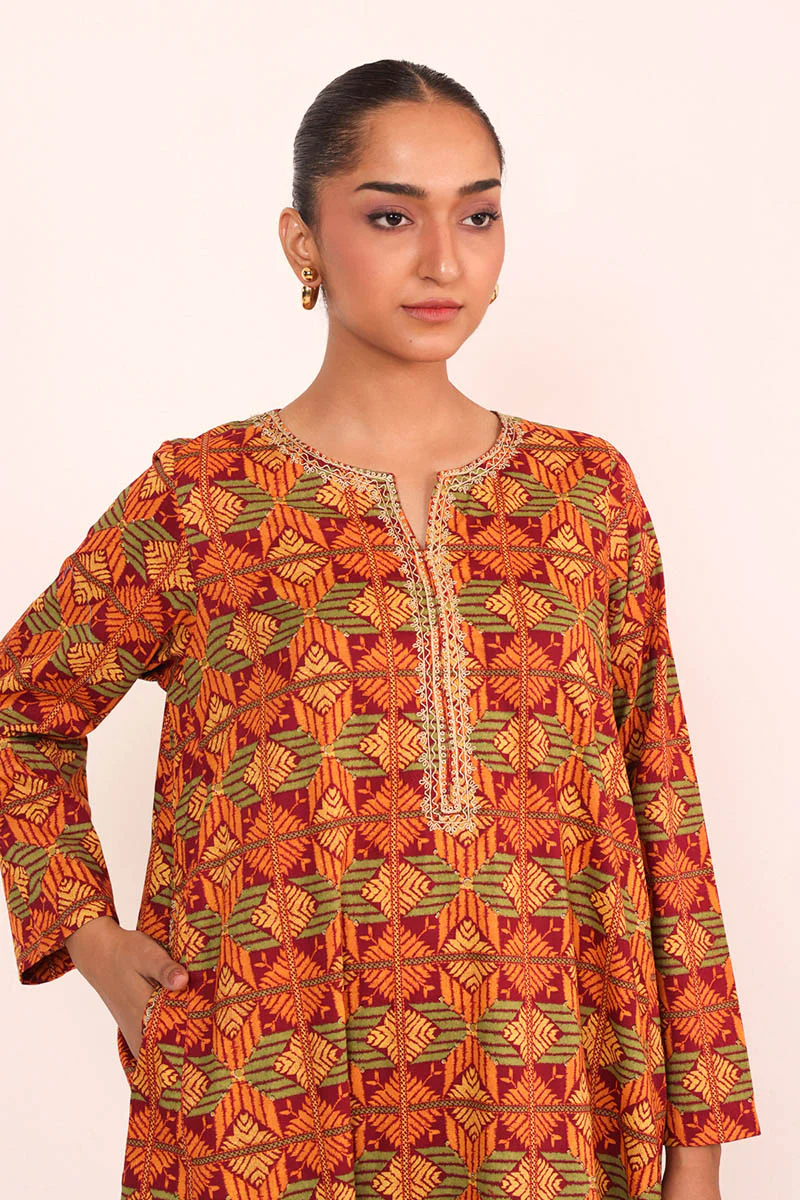 Embroidered Gulkari 2 Piece - Image 5
