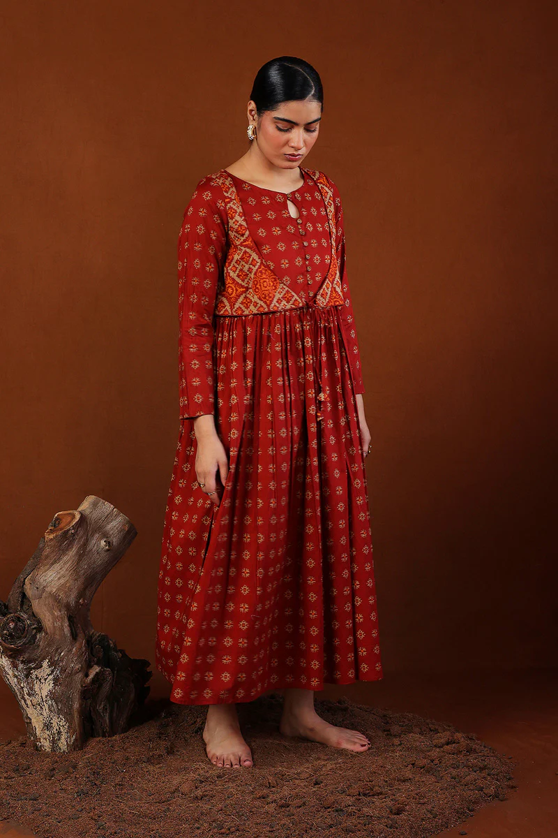 Indonesian Colour Blocked Dress - Image 10