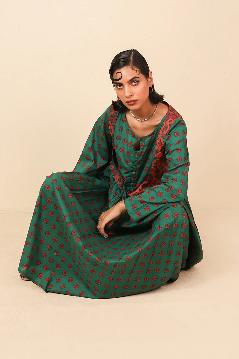 Indonesian Colour Blocked Dress - Image 4