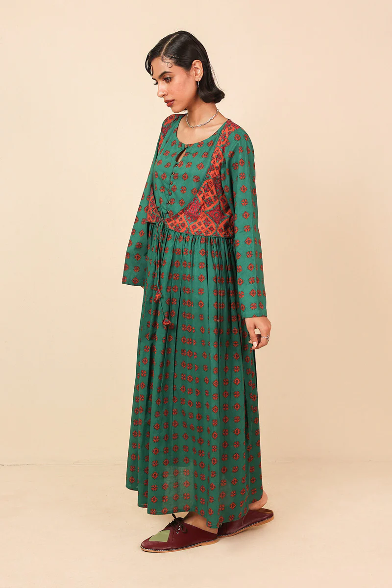 Indonesian Colour Blocked Dress - Image 5