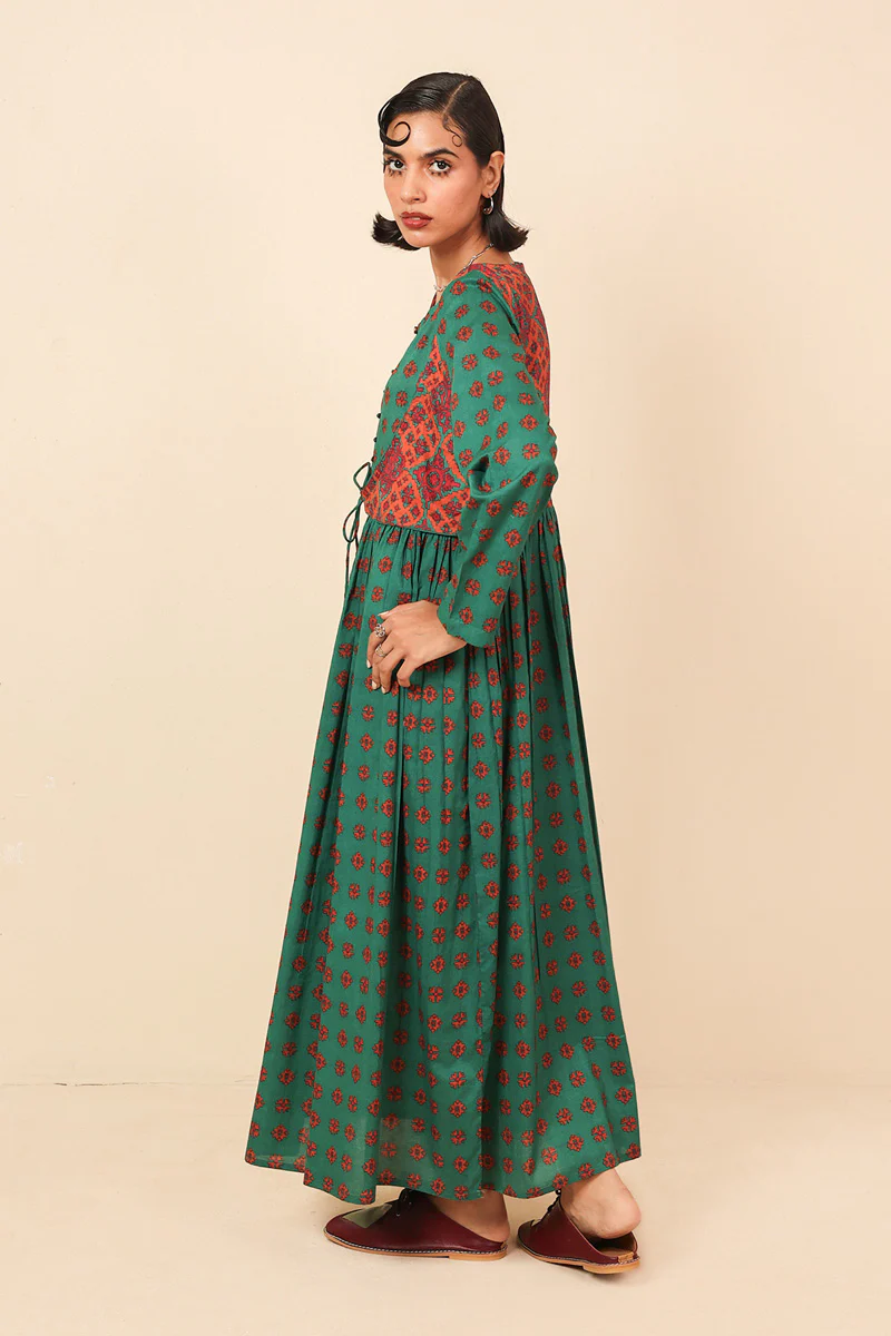 Indonesian Colour Blocked Dress - Image 6