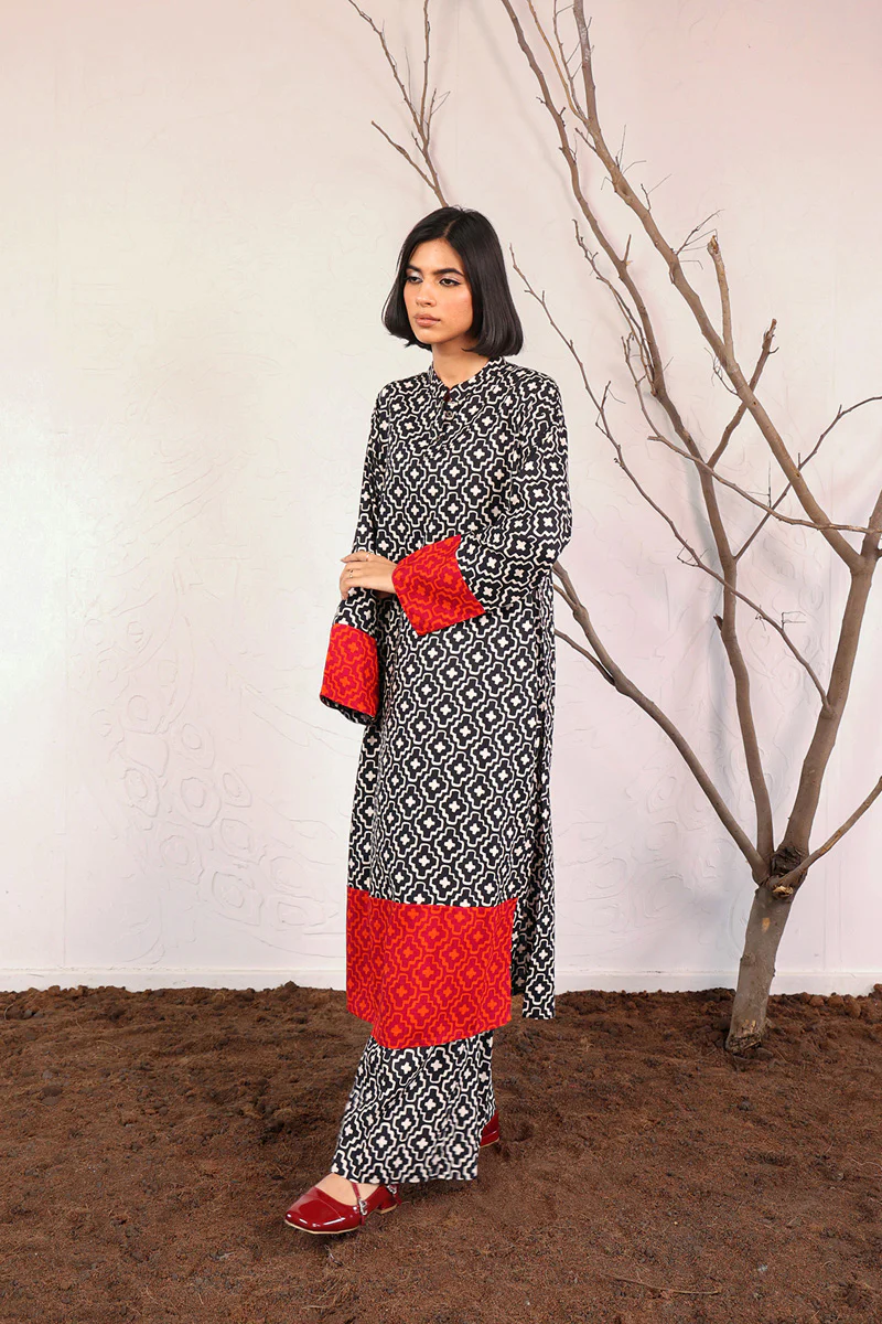 Print Blocked Zawiya 2 Piece - Image 3