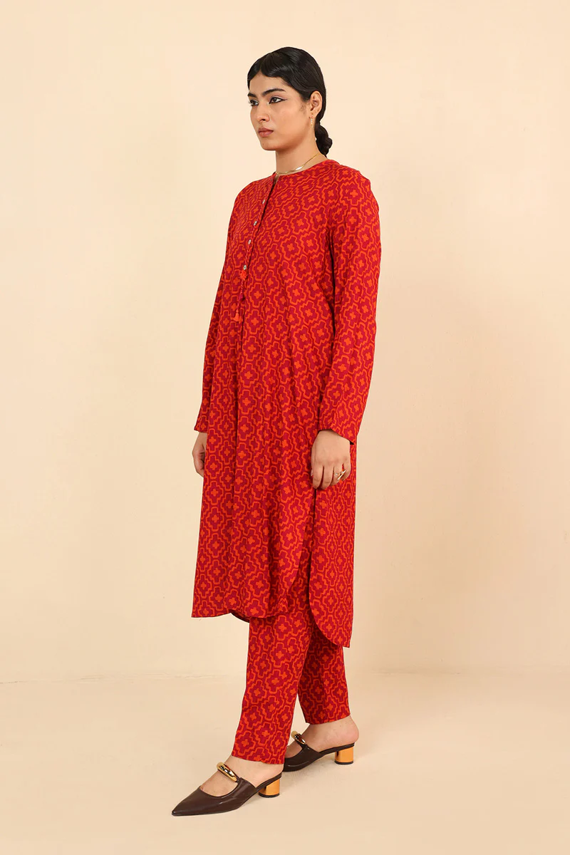 Buttoned Zawiya 2 Piece Set - Image 3