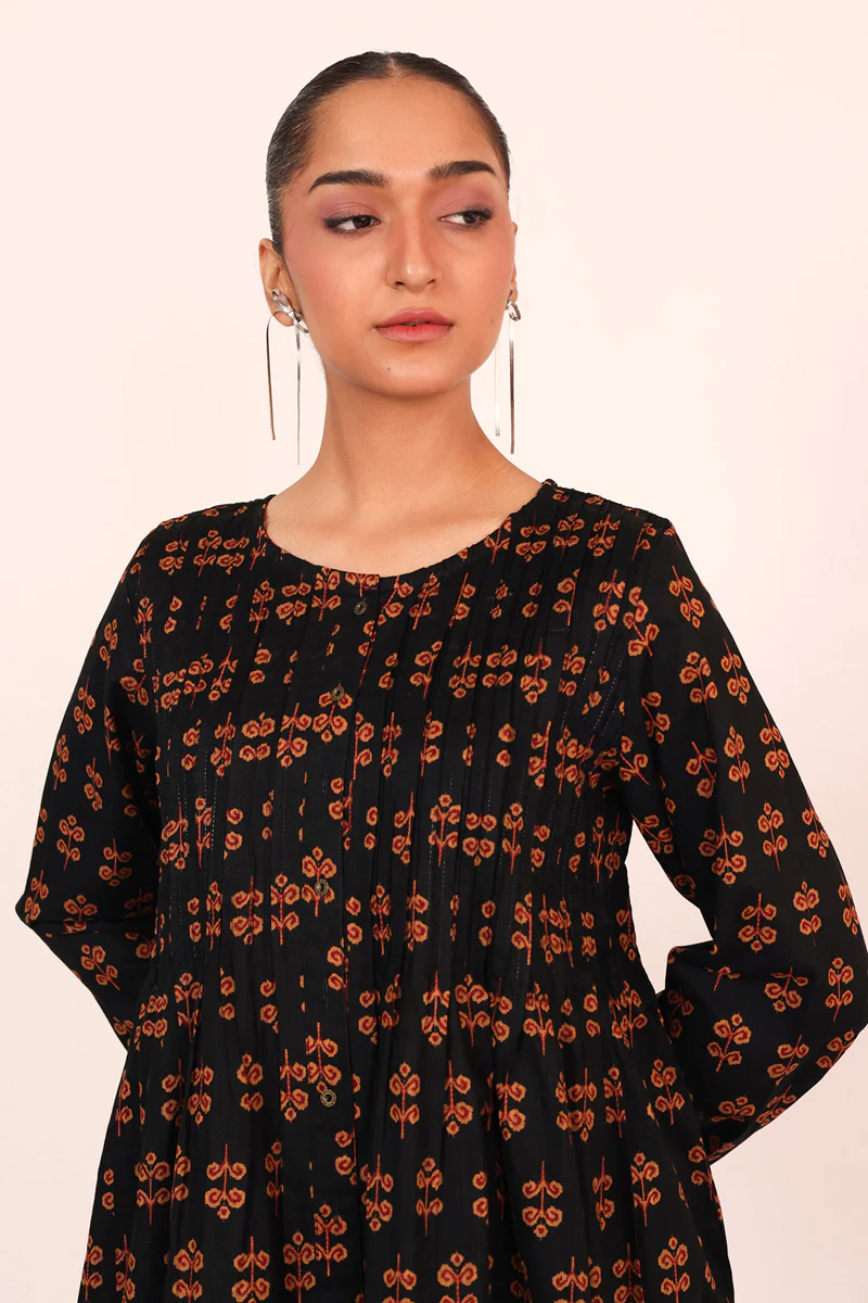 Pleated Ikat Top - Image 4