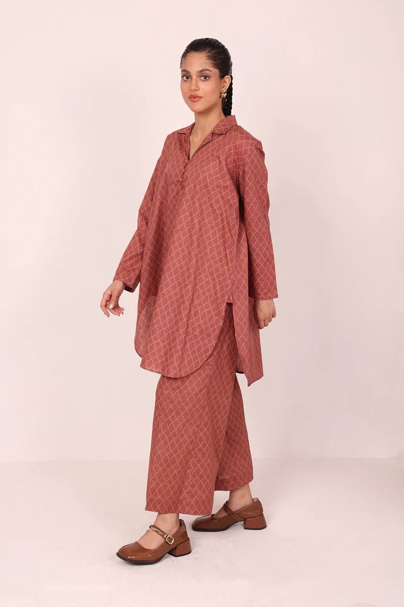 Collared Charbagh 2 Piece - Image 9