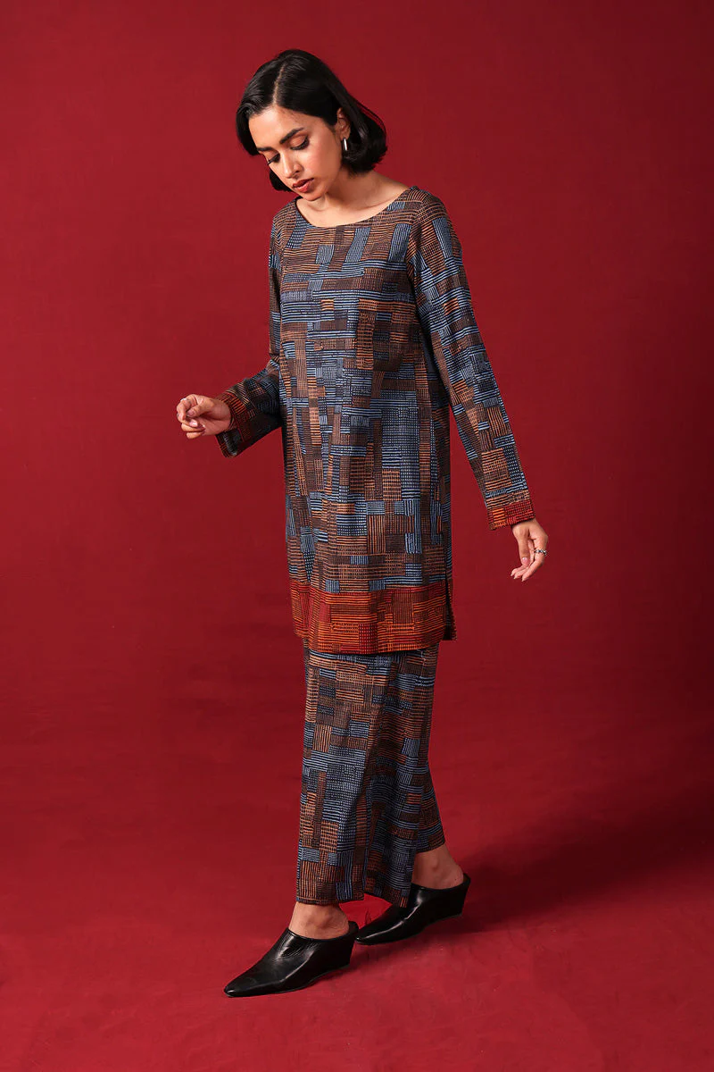 Print Blocked Woven 2 Piece - Image 3