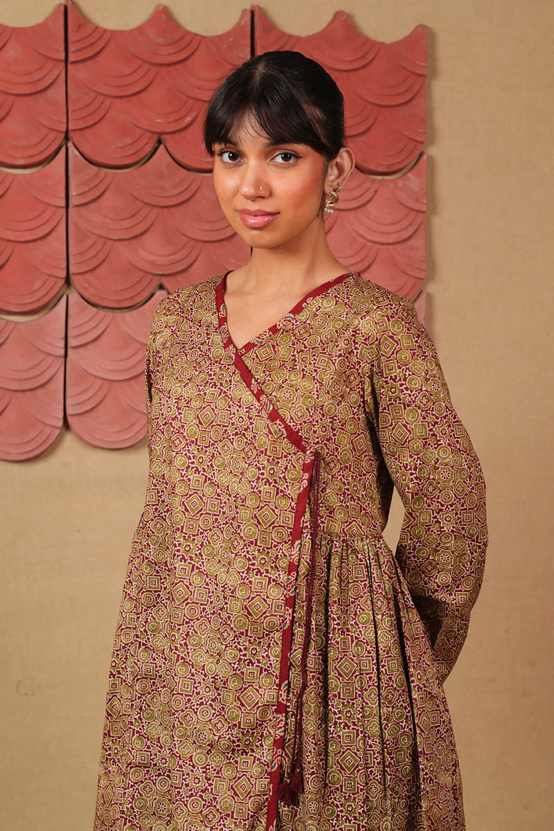 Bagru Assymetric Shirt - Image 7