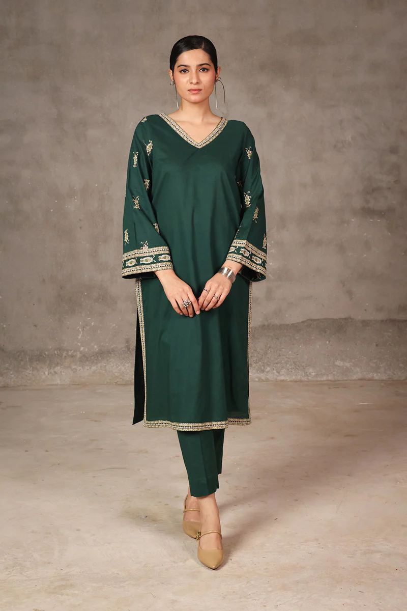 Embroidered Linear Miniature 2 Piece - Image 6